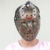 Bakır Renk Kırmızı Çizgili Tam Yüz Hokey Jason Maskesi Hannibal Maskesi