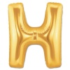 H Harf Folyo Balon Altın Renk  40 inç