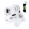 60X Mini Cep Telefonu Için Mandallı Mikroskop Uv Ledli Büyüteç Model Al2431