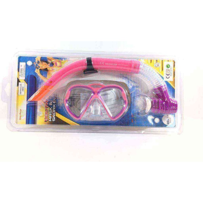 Maske Şnorkel Seti - 2363A-Pembe