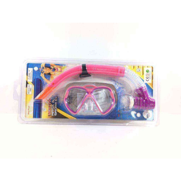 Maske Şnorkel Seti - 2363A-Pembe