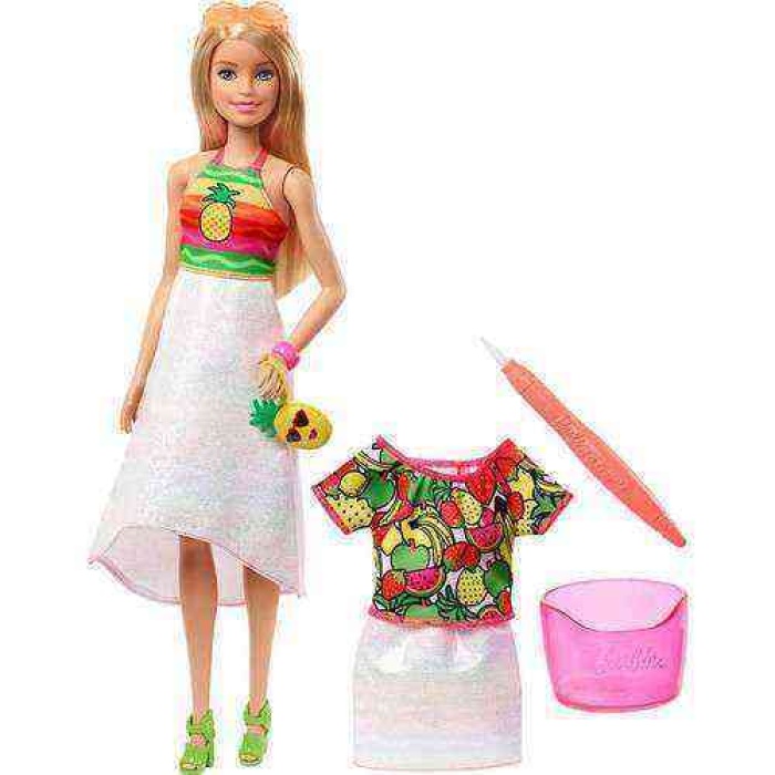 Barbie Crayola Mevyeli Tasarım Bebeği - GBK18
