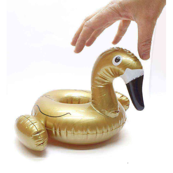 Flamingo Bardak Tutucu - Şişme Bardaklık - 1909045-RoseGold