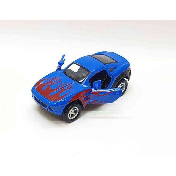 Mustang Çek Bırak Spor Araba - Işıklı Sesli Model - FY6148-12D-Mavi