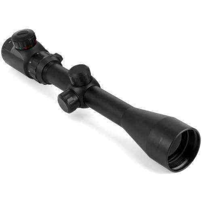 3-9x40 Nikula Zoomlu çıft Işıklı Av Tüfeği Dürbünü Silah Montaj Kelepçeli