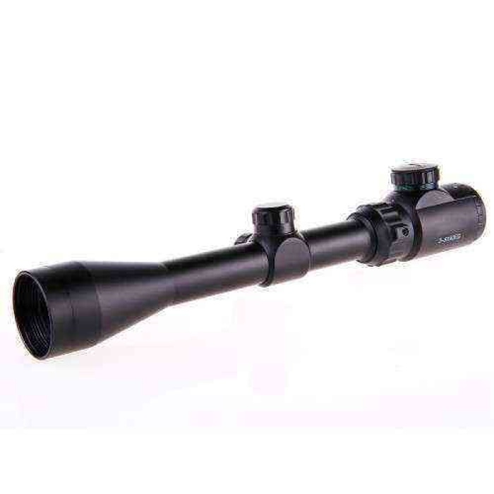 3-9x40 Nikula Zoomlu çıft Işıklı Av Tüfeği Dürbünü Silah Montaj Kelepçeli