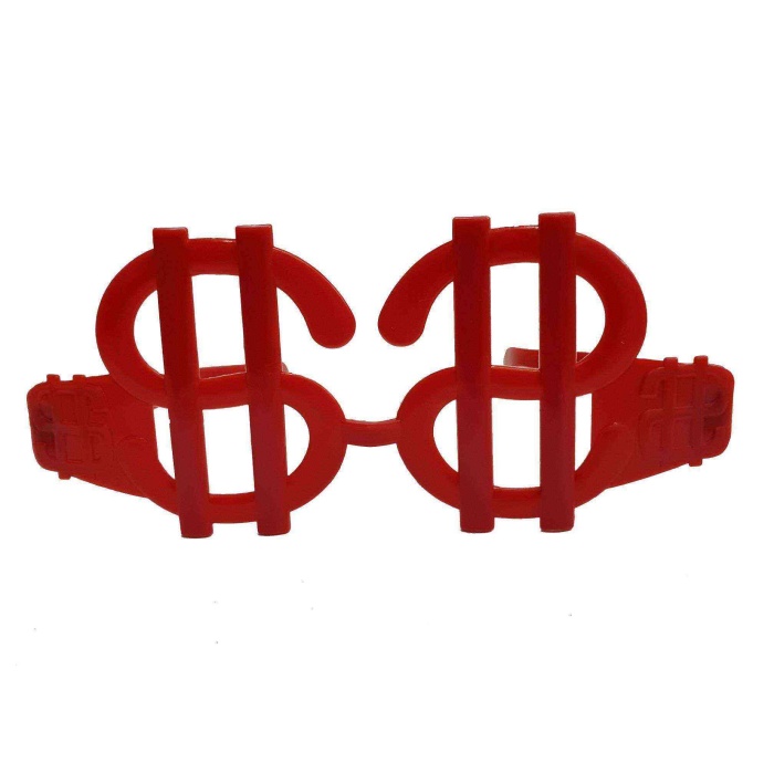 Büyük Dolar Parti Gözlüğü Neon Renk 12 Adet