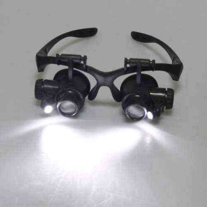 Nikula-gözlük Modeli 10x 15x 20x 25x Lens,2led ışıklı,büyüteç