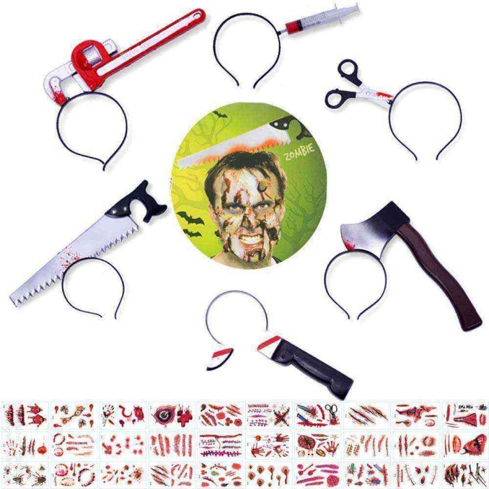Halloween Kafaya Geçen Şaka Taçları 1 Adet