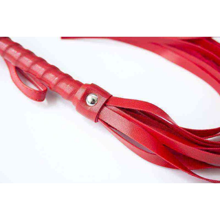 Kırmızı Renk Püsküllü Kırbaç Kamçı 54 cm