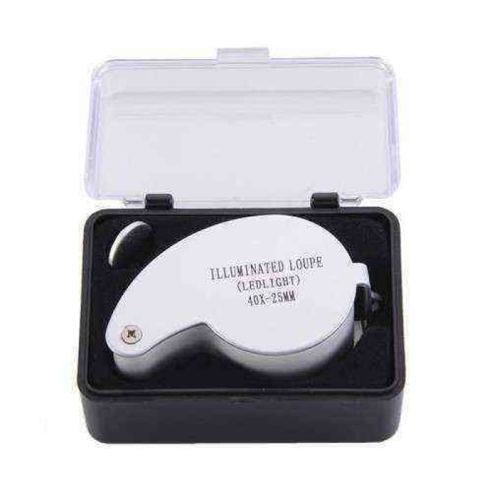 Nikula-mini 40x25mm Takı Büyüteç, Cep Büyüteç, Teftiş, Elmas Pullar, Madeni Kontrol Lup Mg21011