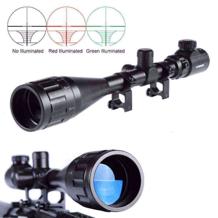 Tr-nikula 4-16x50 Aoeg Zoomlu Tüfek Dürbünü çift Işıklı Kırmızı,yeşil Kaynaklı Avcılık Dürbün
