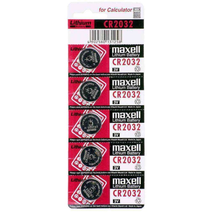 Maxell CR2032 3V Lityum Düğme Pil 5li Paket