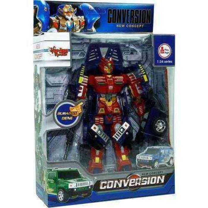 Conversion Işıklı Sesli Dönüşebilen Robot - 899-1-Lacivert