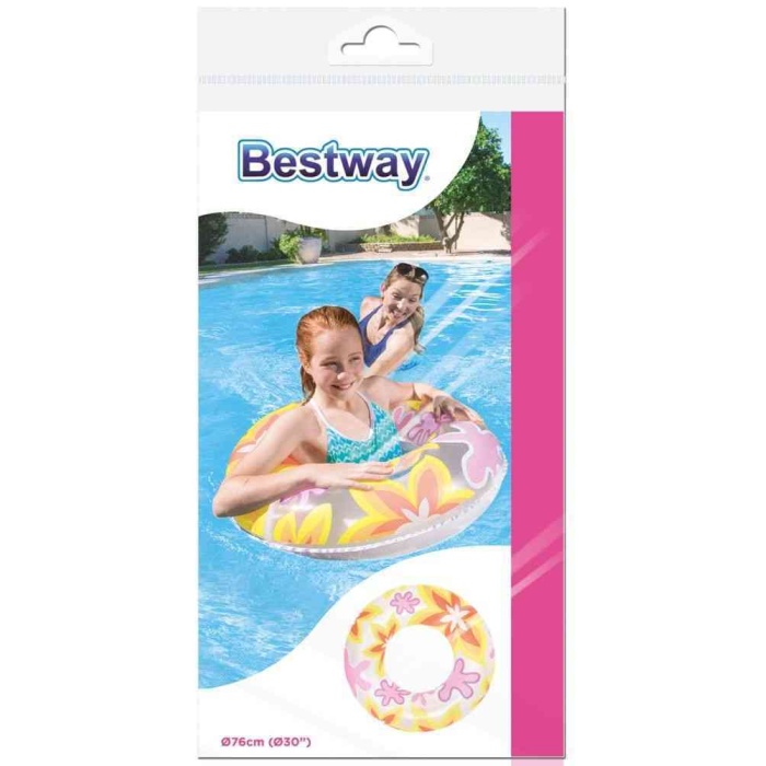 Simit Çiçek Desenli 76Cm - 36057