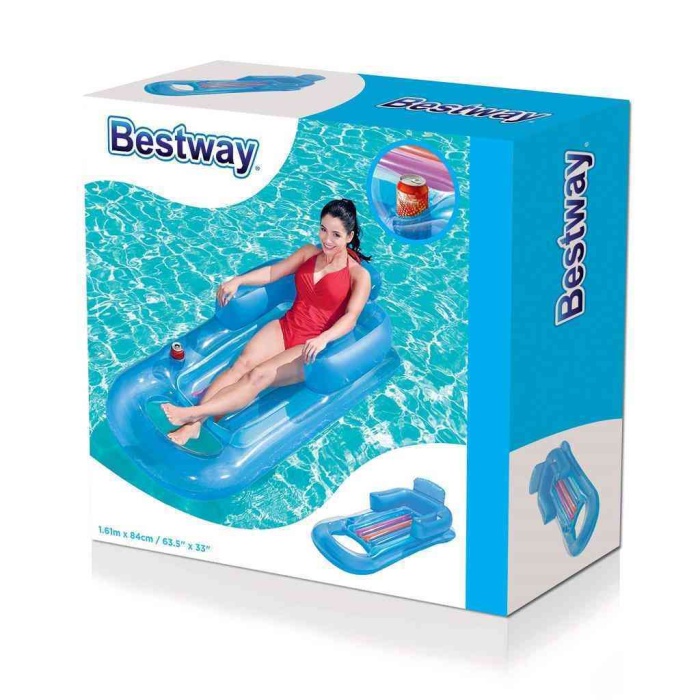 Deniz Yatağı Sultan Lüks Yatak 157x89 Cm Mavi Bestway - 43028