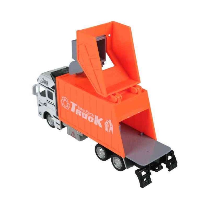 Çek Bırak Metal İş Makinası - Çöp Kamyonu - 2211-2-Turuncu
