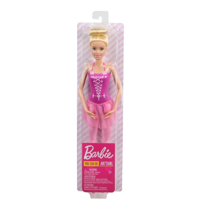 Barbie Balerin Bebekler Kumral Lila Elbiseli - GJL58-GJL59