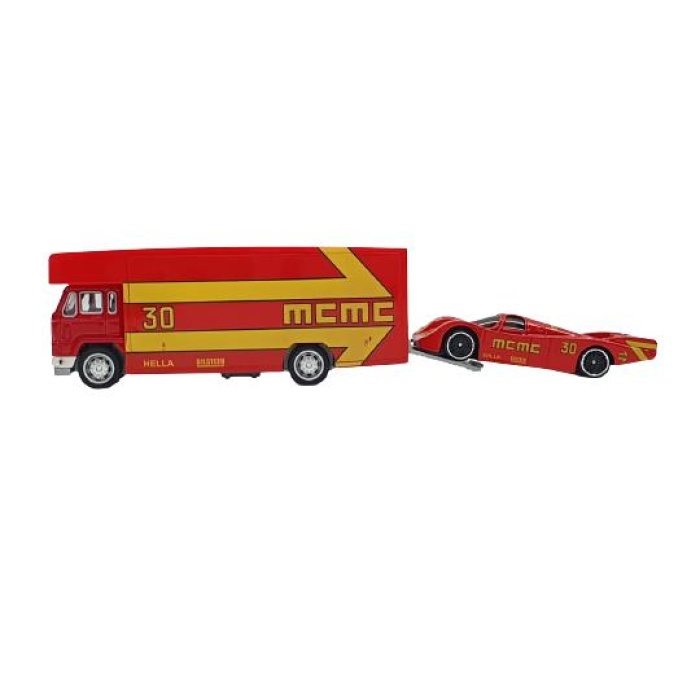 Die-Cast Metal Araba Taşıyan Tır - 689-11-KIRMIZI