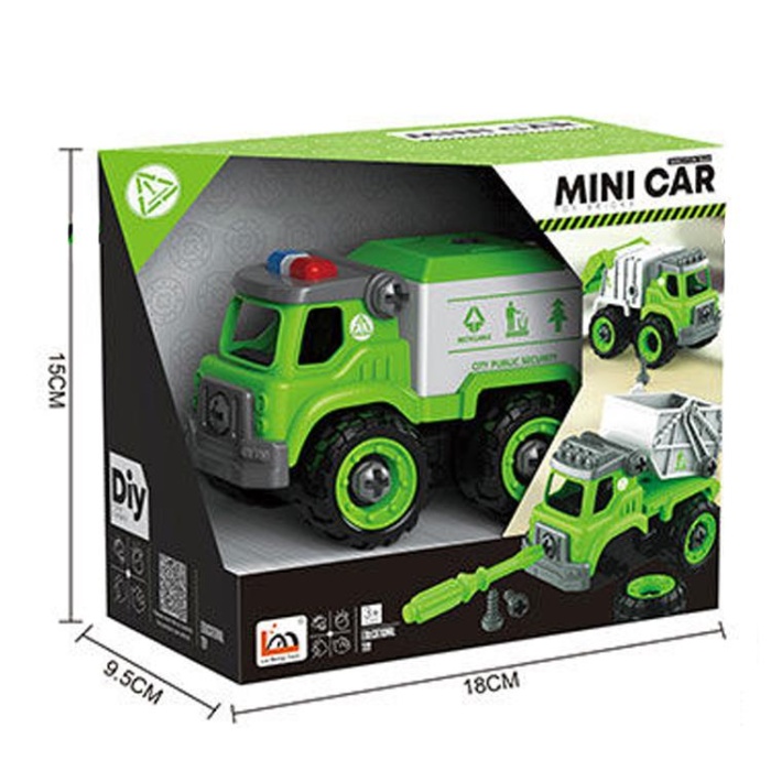 Eğitici 29 Parça Sök Tak Çöp Kamyonu - LM9043