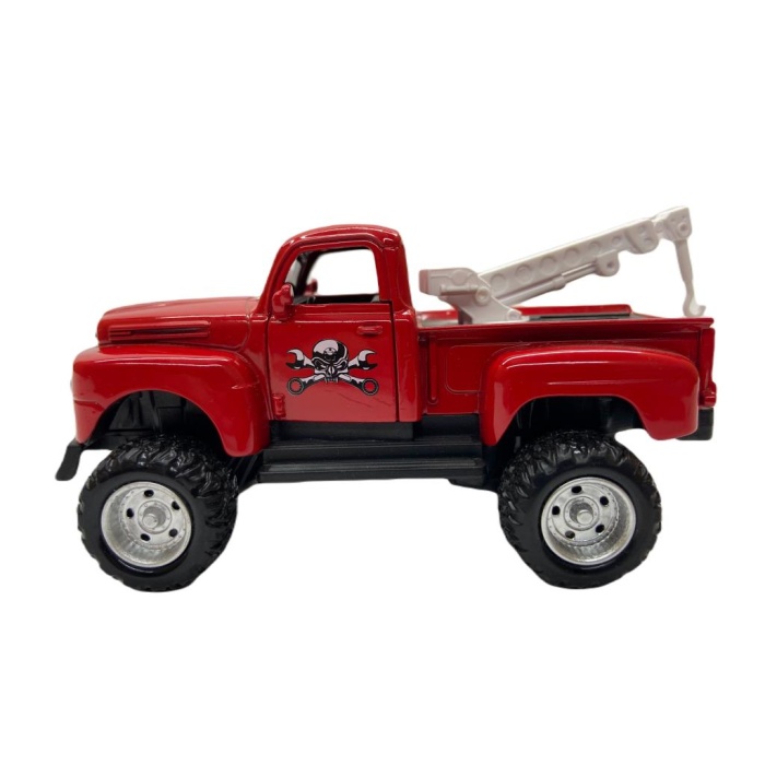Sesli Işıklı Metal Çek Bırak Kamyonet - 1948 Ford F-1 - FY638-12D-Kırmızı