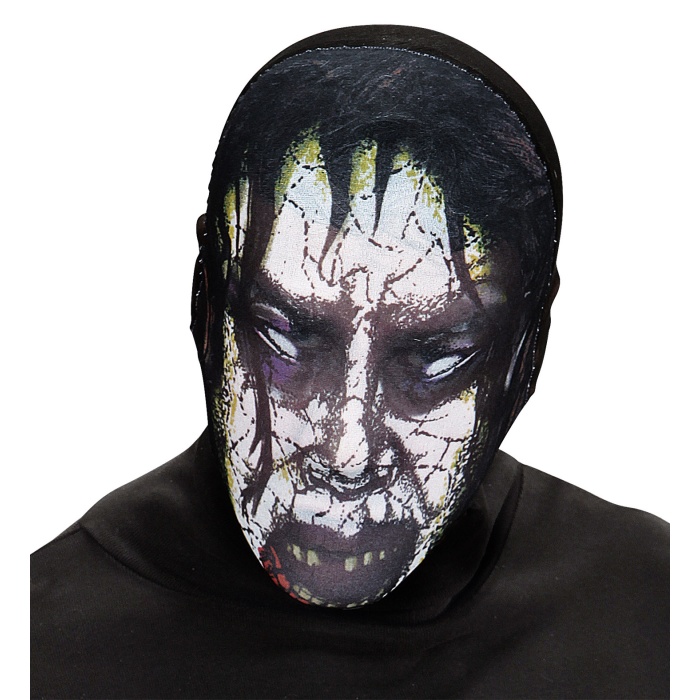 Kafaya Tam Geçmeli Bez Zombie Maskesi - Streç Korku Maskesi - 3D Baskılı Maske Model 6