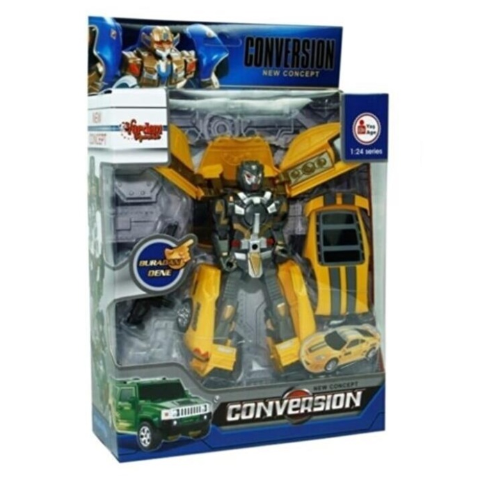 Conversion Işıklı Sesli Dönüşebilen Robot - 899-5-SARI