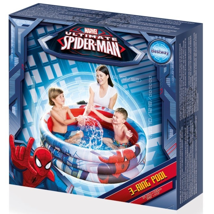 Havuz - Lisanslı Spider-Man Yuvarlak Havuz 122x30cm 98018 Bestway