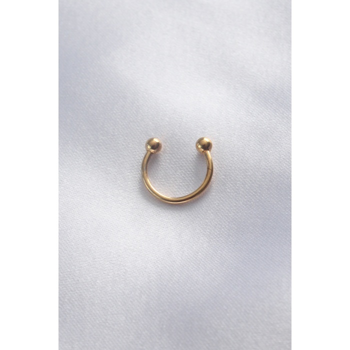 316L Cerrahi Çelik Minimal Toplu Gold Renk Halka Piercing - BJ-PR1113
