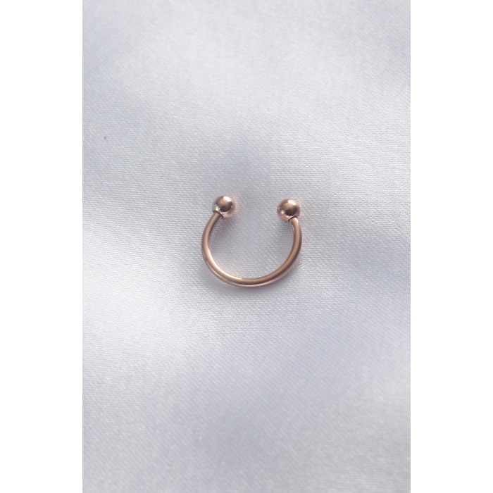 316L Cerrahi Çelik Rose Renk Minimal Toplu Halka Göbek Piercing - BJ-PR1115