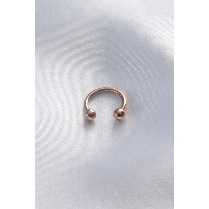 316L Cerrahi Çelik Rose Renk Minimal Toplu Halka Göbek Piercing - BJ-PR1122