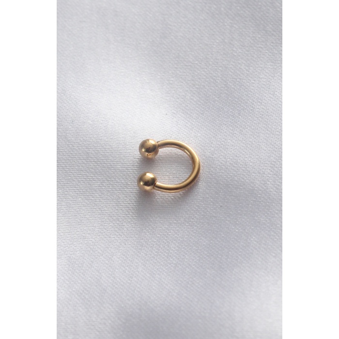 316L Cerrahi Çelik Küçük Minimal Gold Renk Halka Piercing - BJ-PR1125