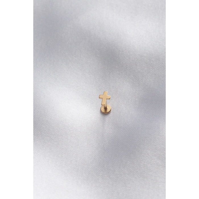 316L Cerrahi Çelik Gold Renk Tragus Piercing - BJ-PR1150