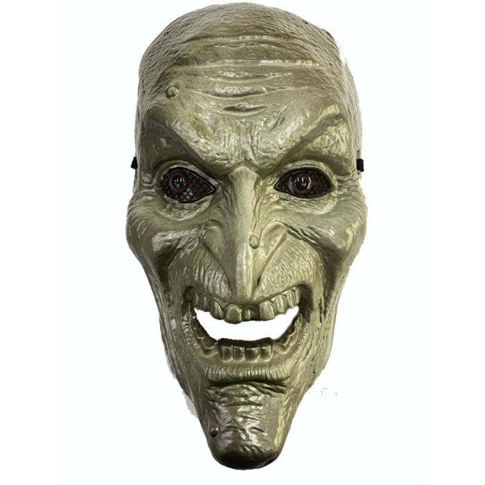 Gerçekçi Görünüm Lüks İnsan Suratı Cadı Suratı Korku Maskesi 26X16 cm