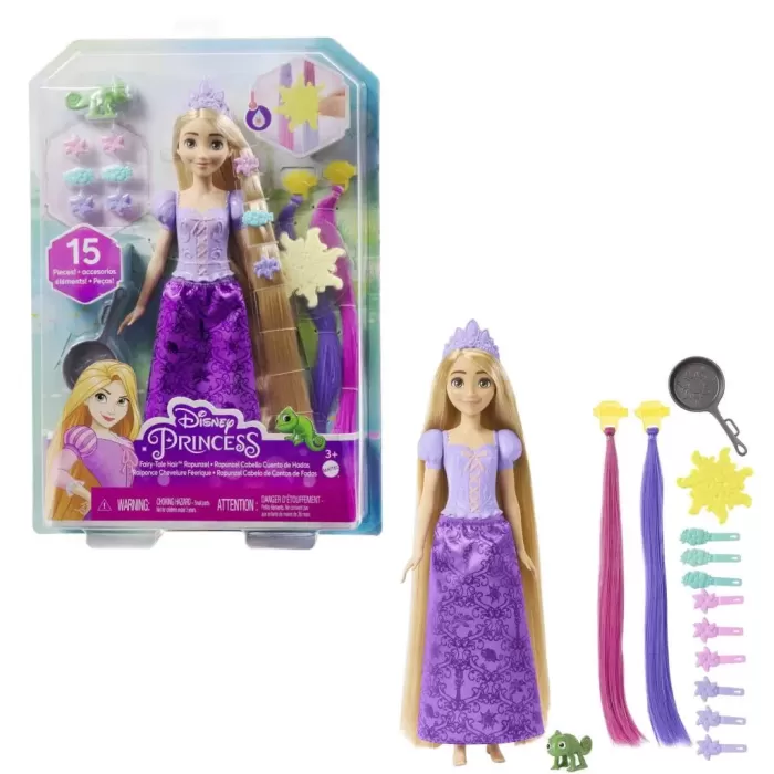Disney Prenses Renk Değiştiren Sihirli Saçlı Rapunzel - HLW18