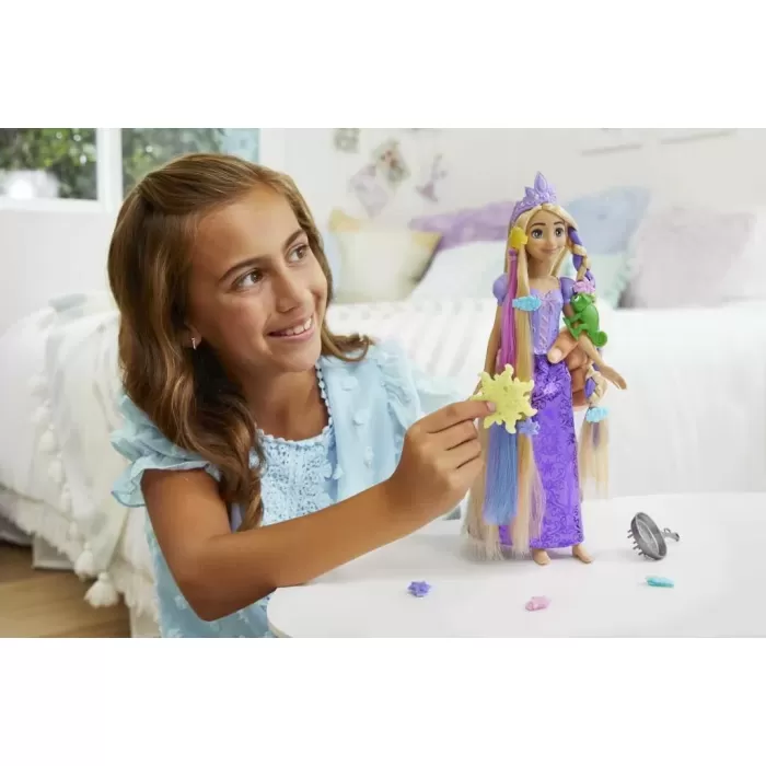 Disney Prenses Renk Değiştiren Sihirli Saçlı Rapunzel - HLW18