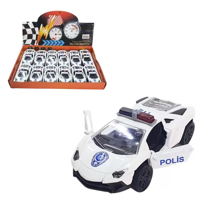 Çek Bırak Metal Polis Arabası -  930338