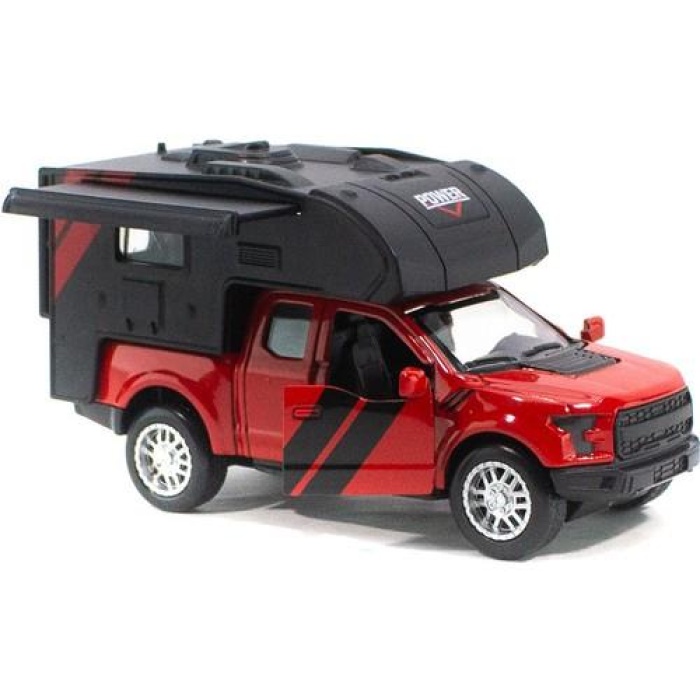Çek Bırak Karavan Işıklı ve Sesli 13 Cm - FY6022-12D-Kırmızı