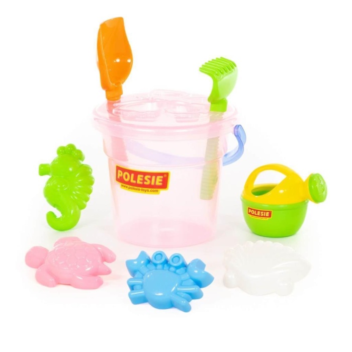 Polesie Maxi Yuvarlak Kova 9 Parça -POL-35790-PEMBE