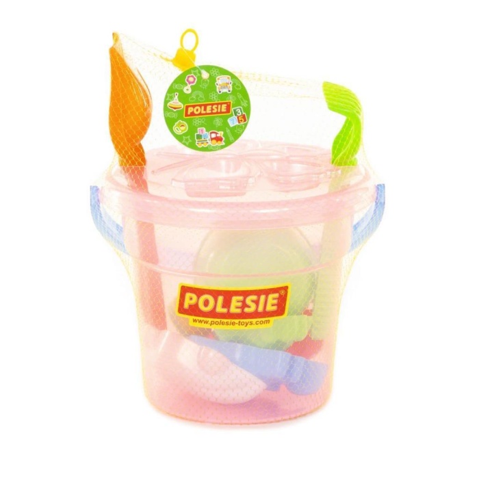 Polesie Maxi Yuvarlak Kova 9 Parça -POL-35790-PEMBE