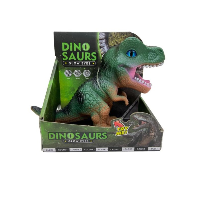 Soft Dinazor Neon Gözlü 24 Cm - LD6206B-Tyrannosaurus-rex