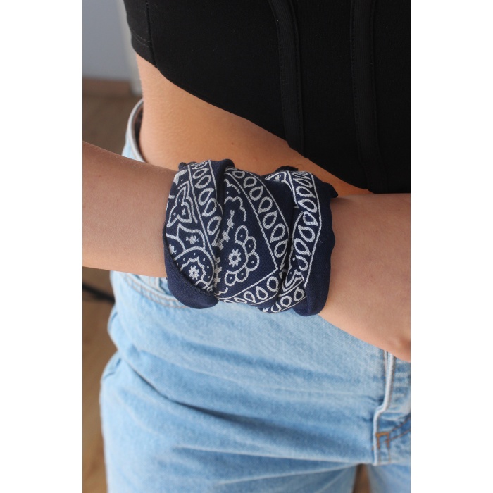 Lacivert Renk Bandana - BJ-BND1004