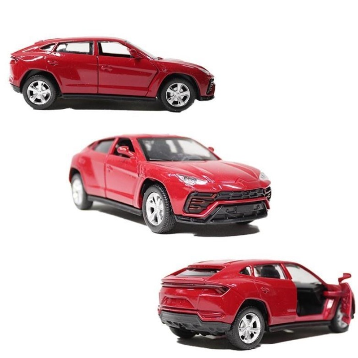 Çek Bırak Sesli Ve Işıklı Metal Jeep 12 Cm -FY6168-12D-LamborginiKırmızı