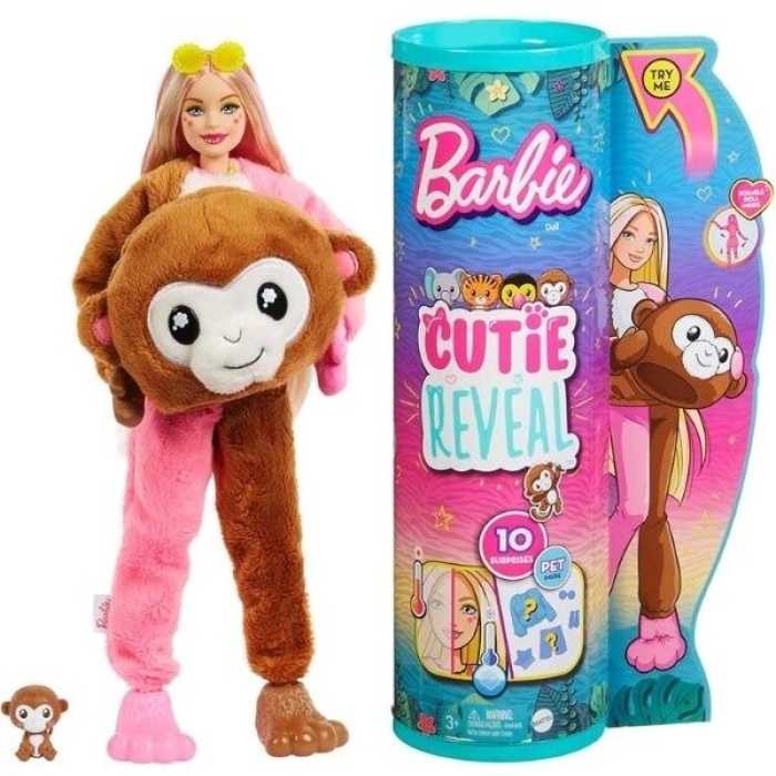 Barbie Cutie Reveal Jungle Serisi Oyuncak Bebek - HKP97-HKR01
