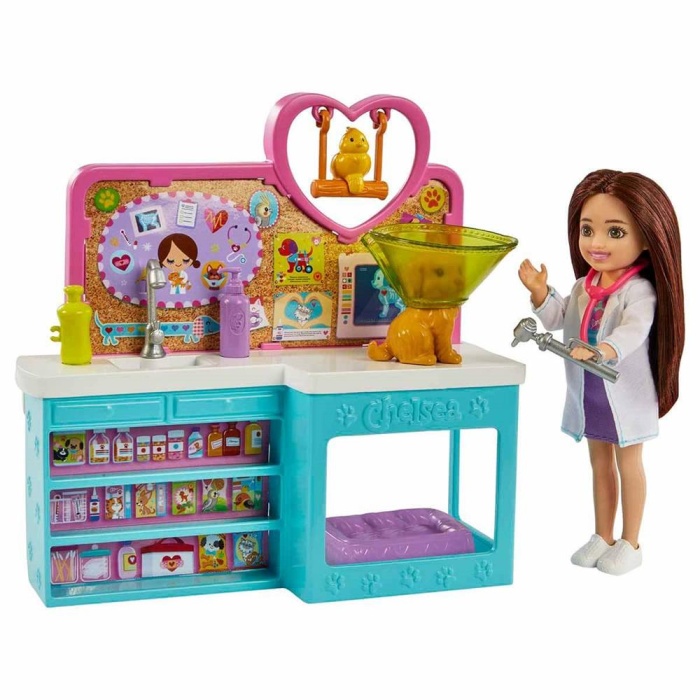 Barbie Chelsea Meslekleri Öğreniyor Veteriner Oyun Seti - HGT12