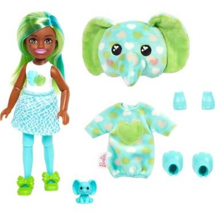 Barbie Cutie Reveal Bebekler Chelsea Tropikal Orman Serisi Kaplan - HKR12-HKR13