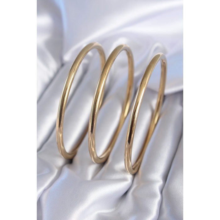316L Çelik Gold Renk Ajda Model Kadın Bileklik - BJ-BB5609