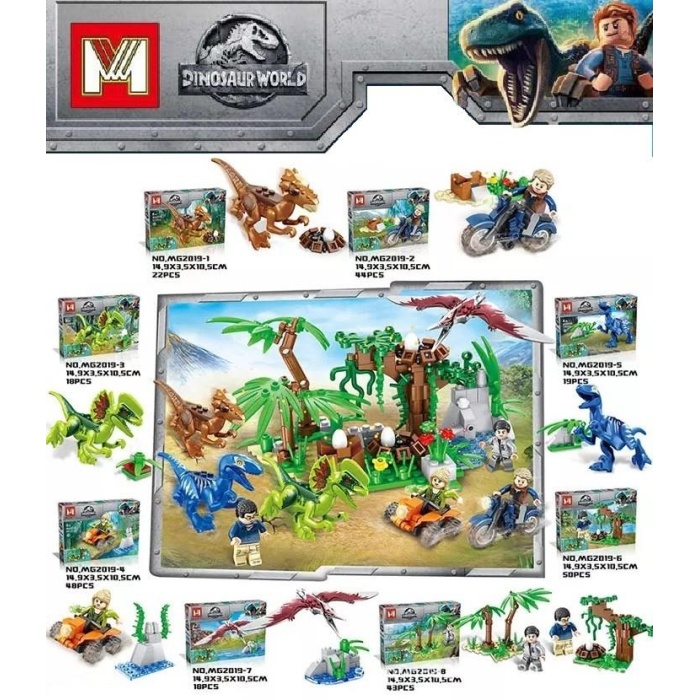 Dinosaur World Dinazor Lego Seti 50 Parça - MG2019-6
