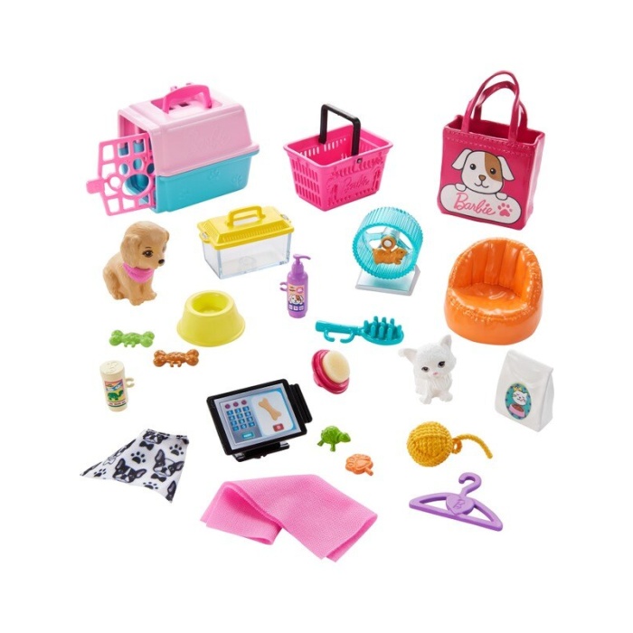 Barbie ve Evcil Hayvan Dükkanı Oyun Seti - GRG90