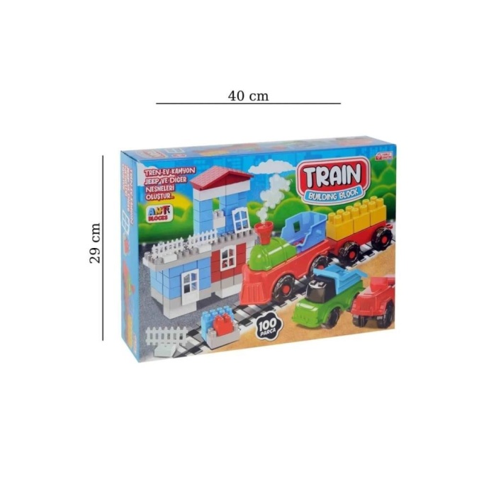 100 Parça Tren İstasyonu Lego Seti - ANT008